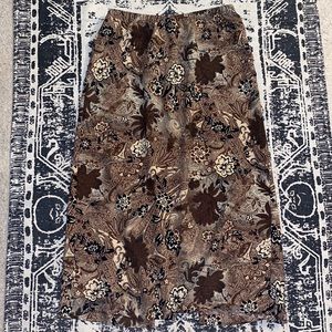 Brown Skirt with slit